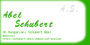 abel schubert business card